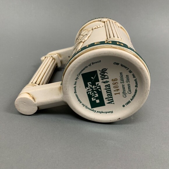 Anheuser Busch Stein Mug Centennial Olympic Atlanta Games 1996 Giftware Edition - Picture 5 of 6